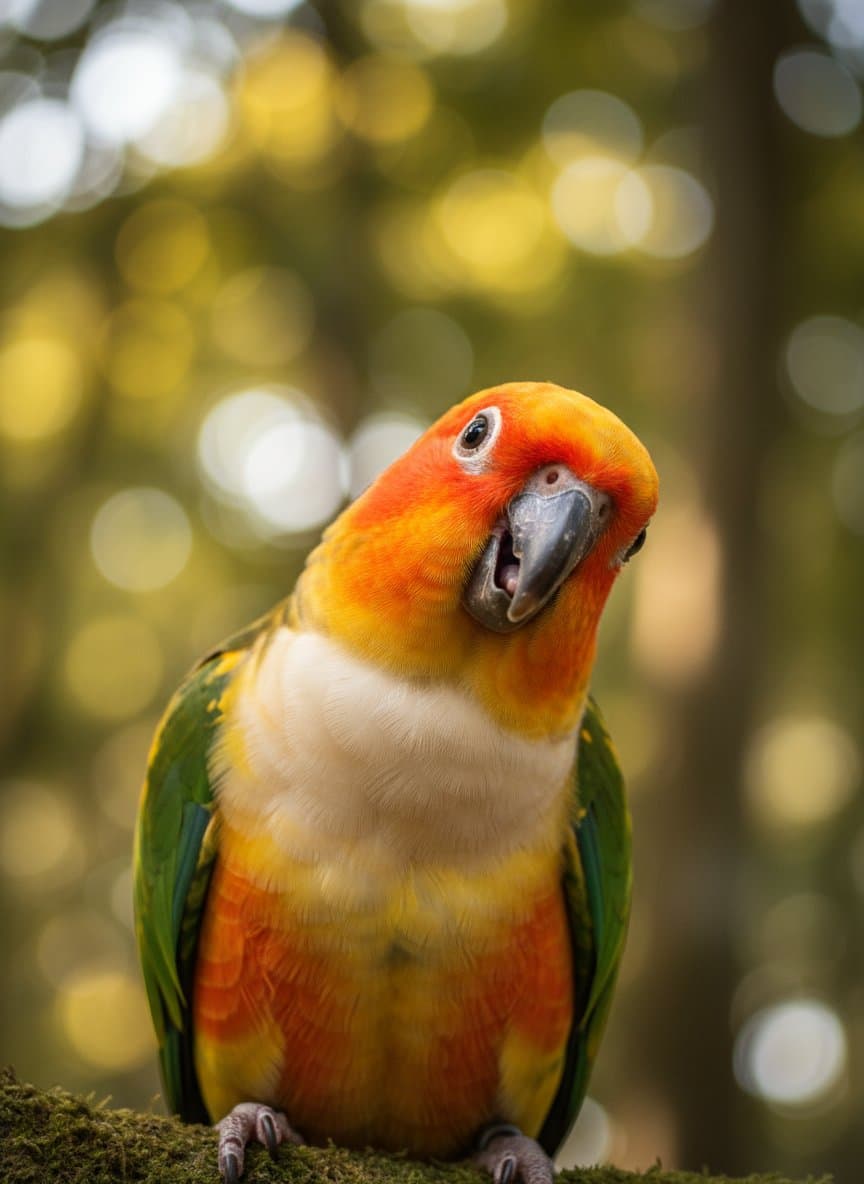 Caique parrot portrait