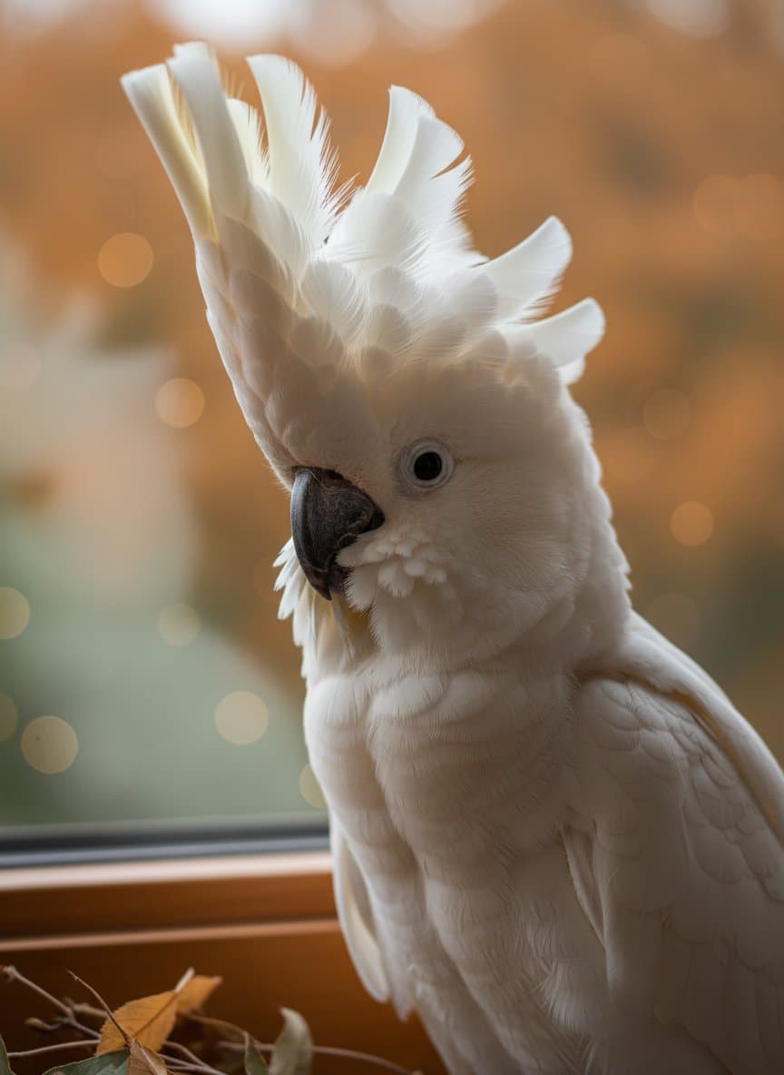 Cockatoo parrot portrait