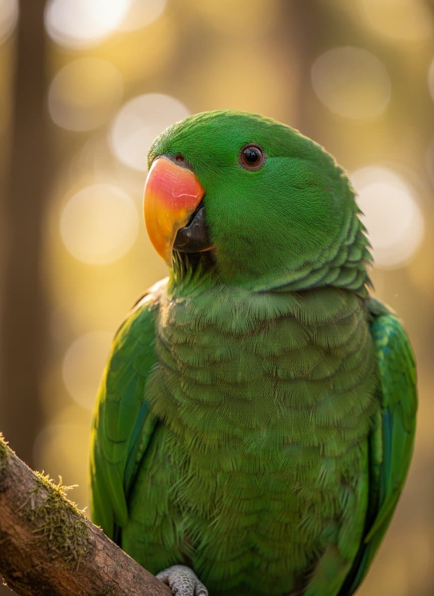 Eclectus parrot portrait